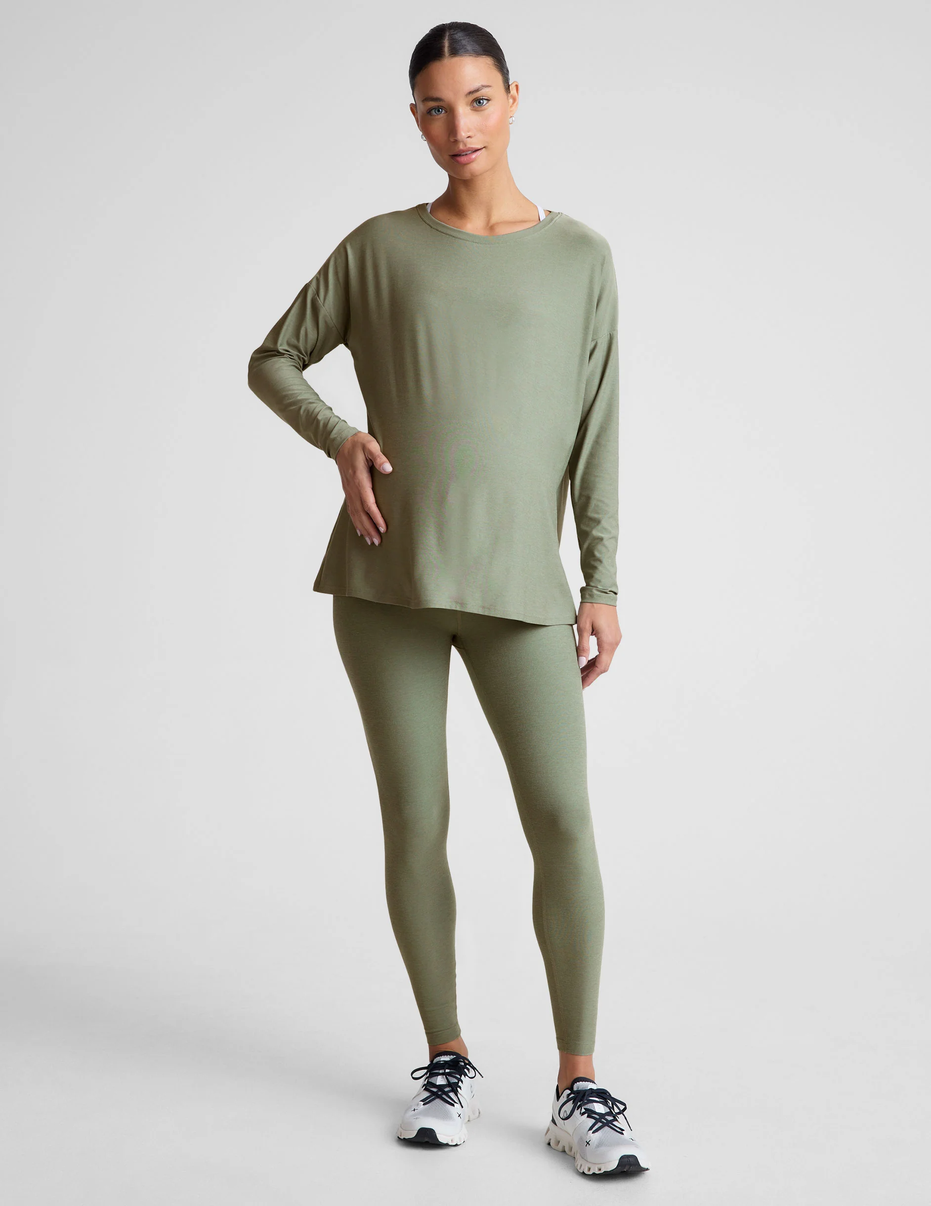 Featherweight Feels Like Home Long Sleeve Maternity Top - Onhollan