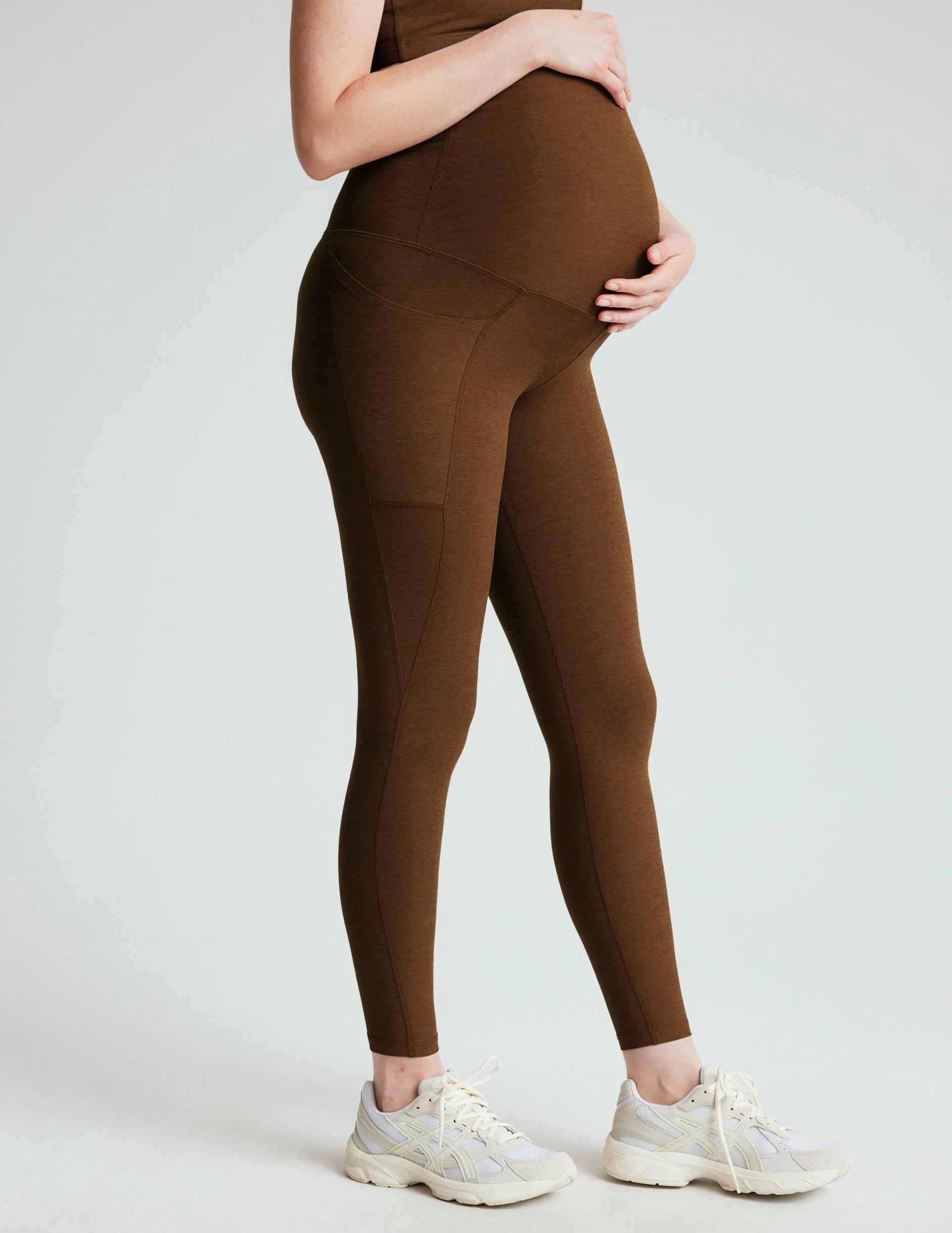 Spacedye Love the Bump Maternity Pocket Midi Legging - Onhollan