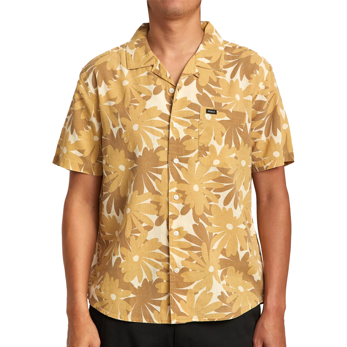 Men's Pop Floral Short Sleeve Shirt - Onhollan