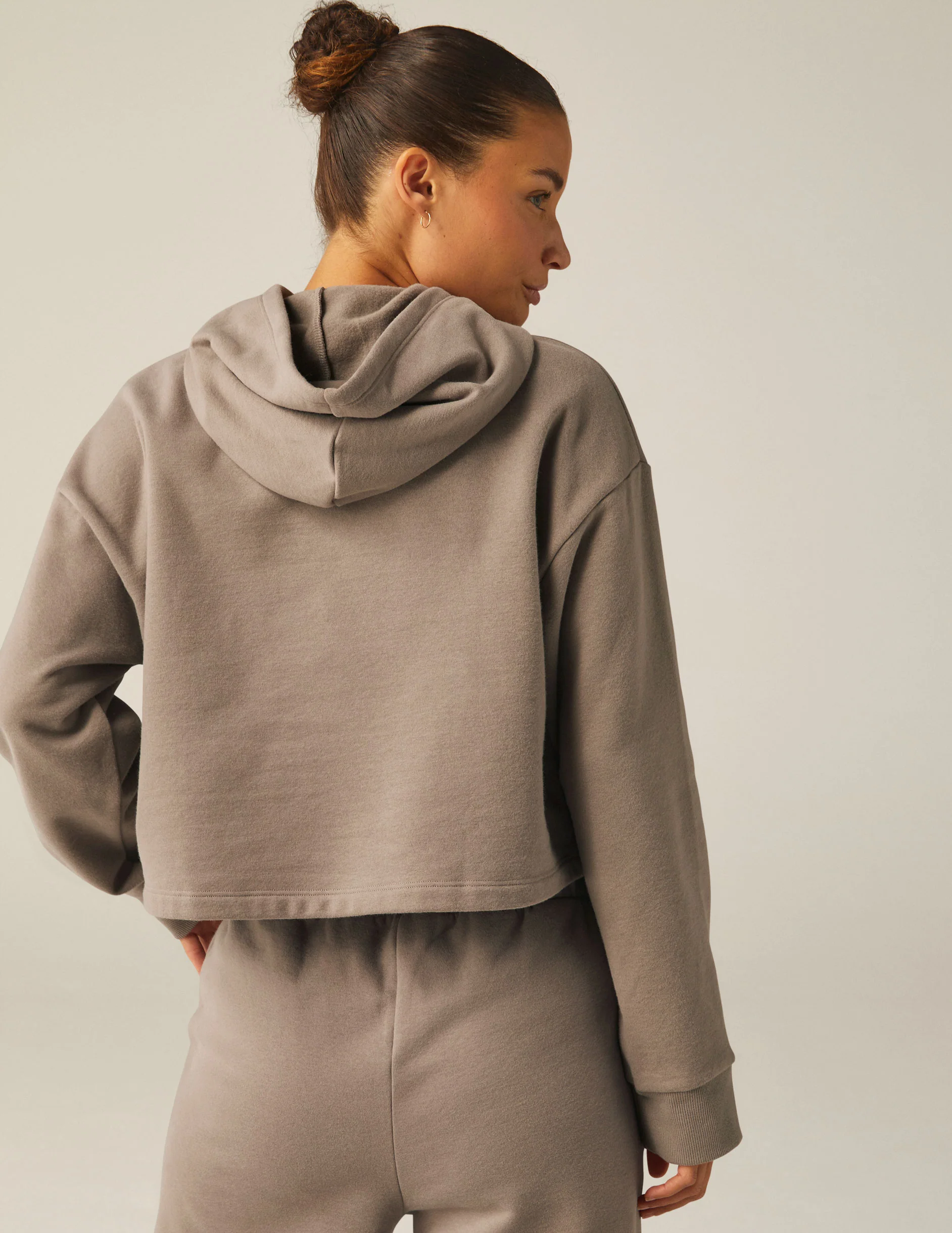 LuxeFleece Happiness Cropped Hoodie - Onhollan