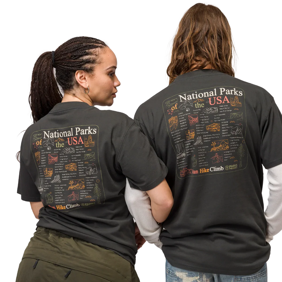 National Park Outline Checklist Tee - Onhollan
