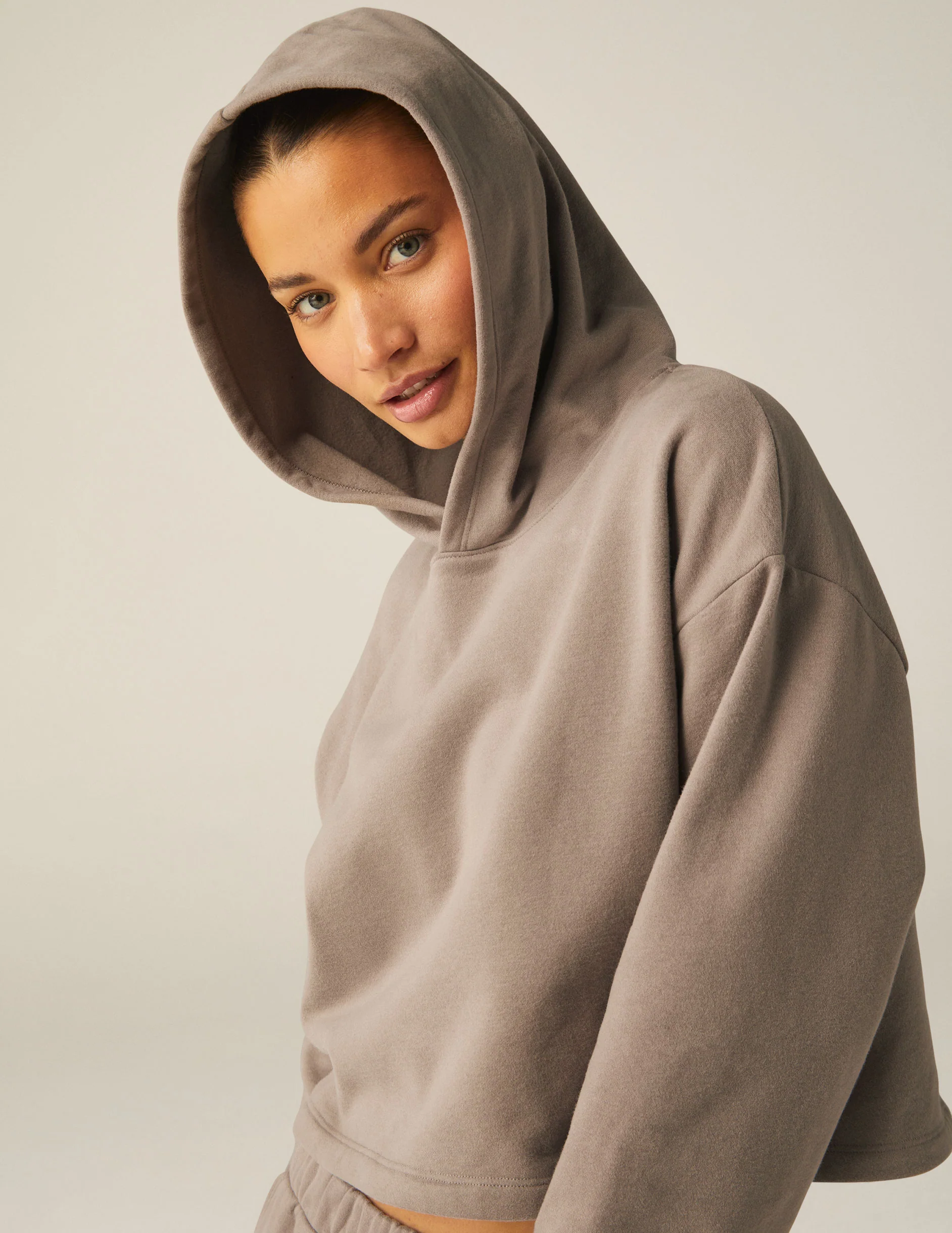 LuxeFleece Happiness Cropped Hoodie - Onhollan