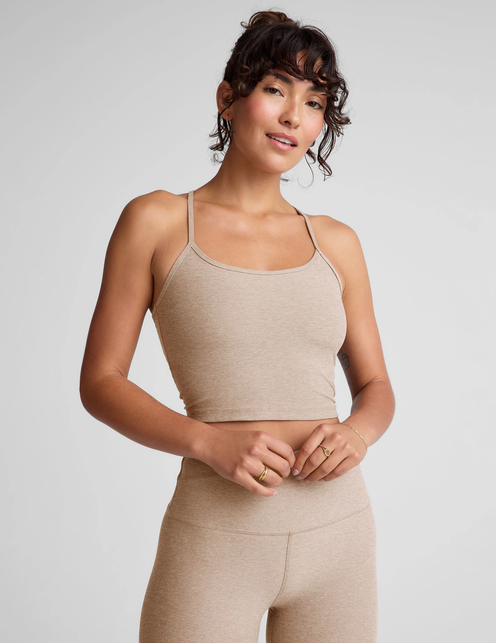 Spacedye Slim Racerback Cropped Tank - Onhollan