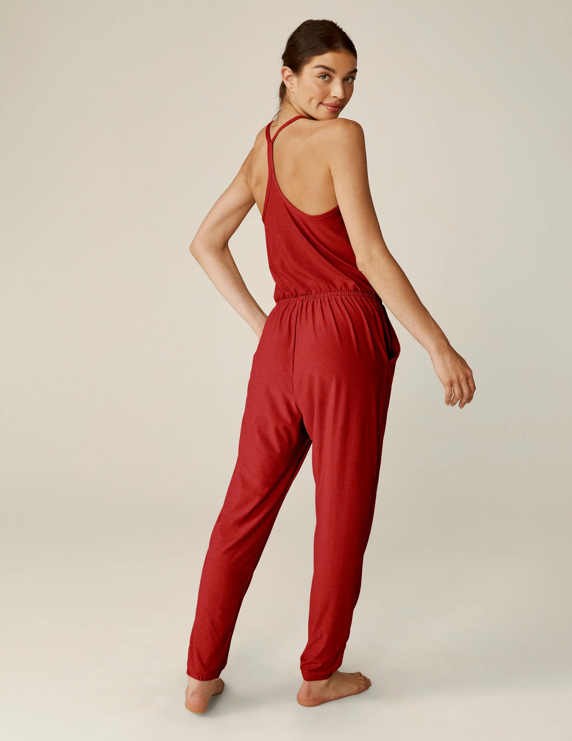 Featherweight Dream Lace Racerback Jumpsuit - Onhollan