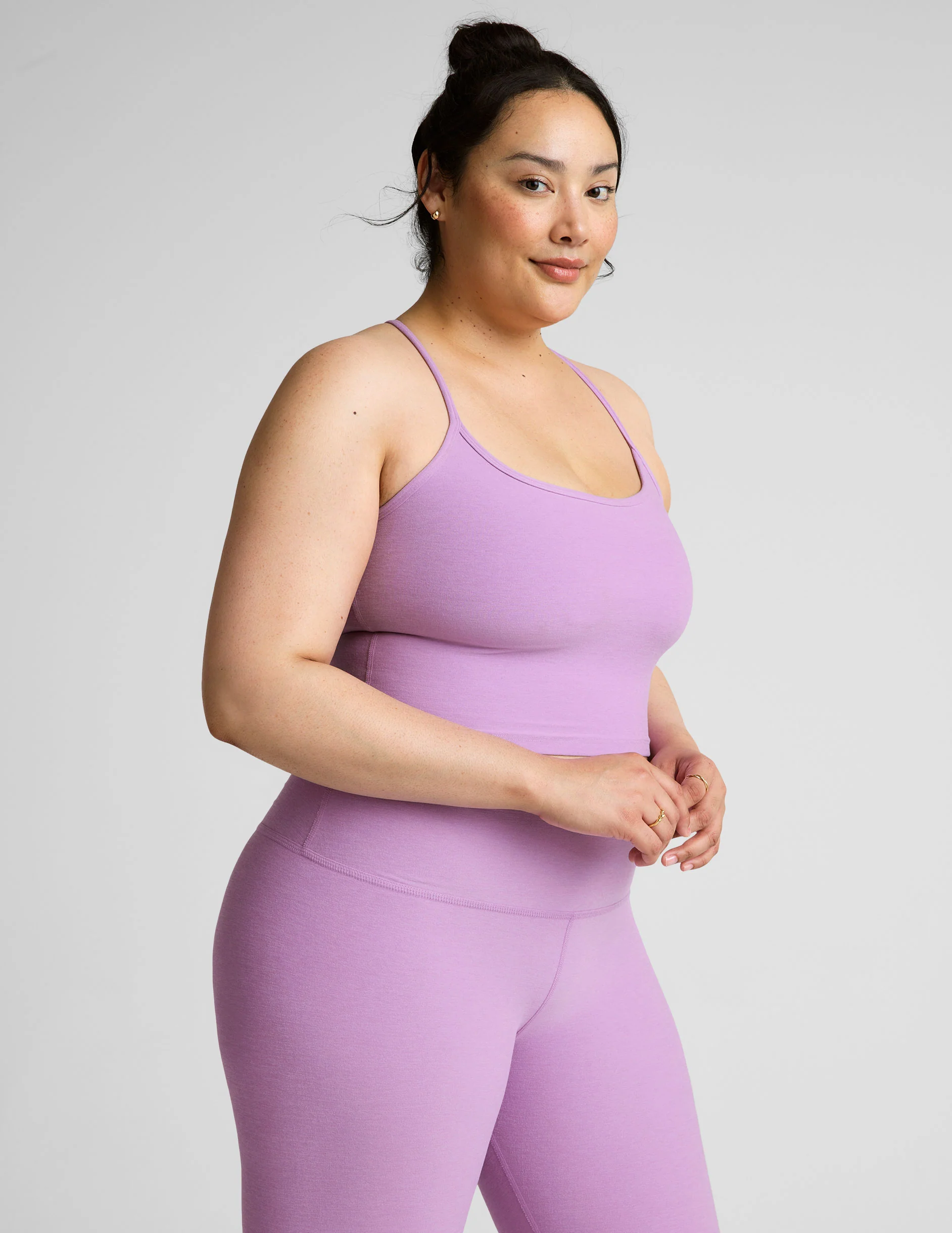 Spacedye Slim Racerback Cropped Tank - Onhollan