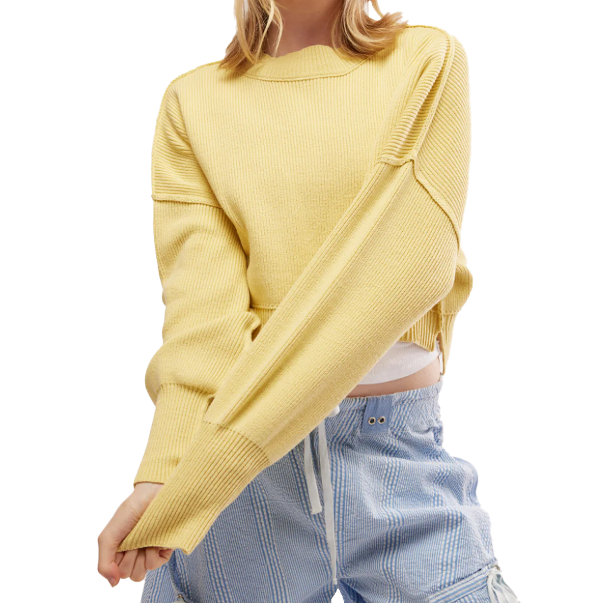 Women's Easy Street Crop Pullover - Onhollan