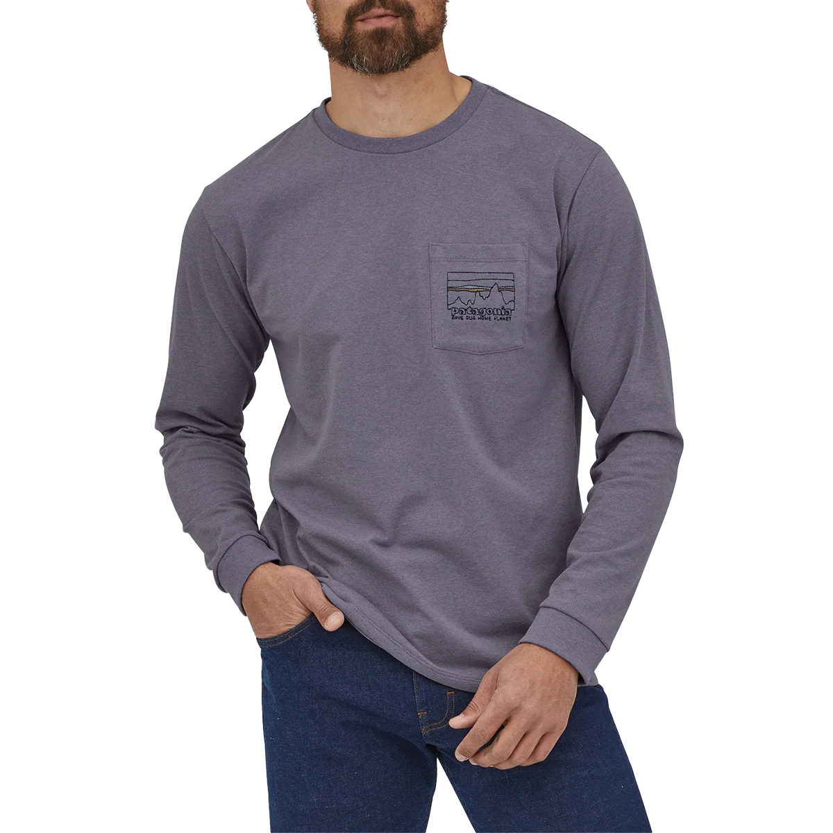 Men's Long Sleeve '73 Skyline Pocket Responsibili-Tee - Onhollan