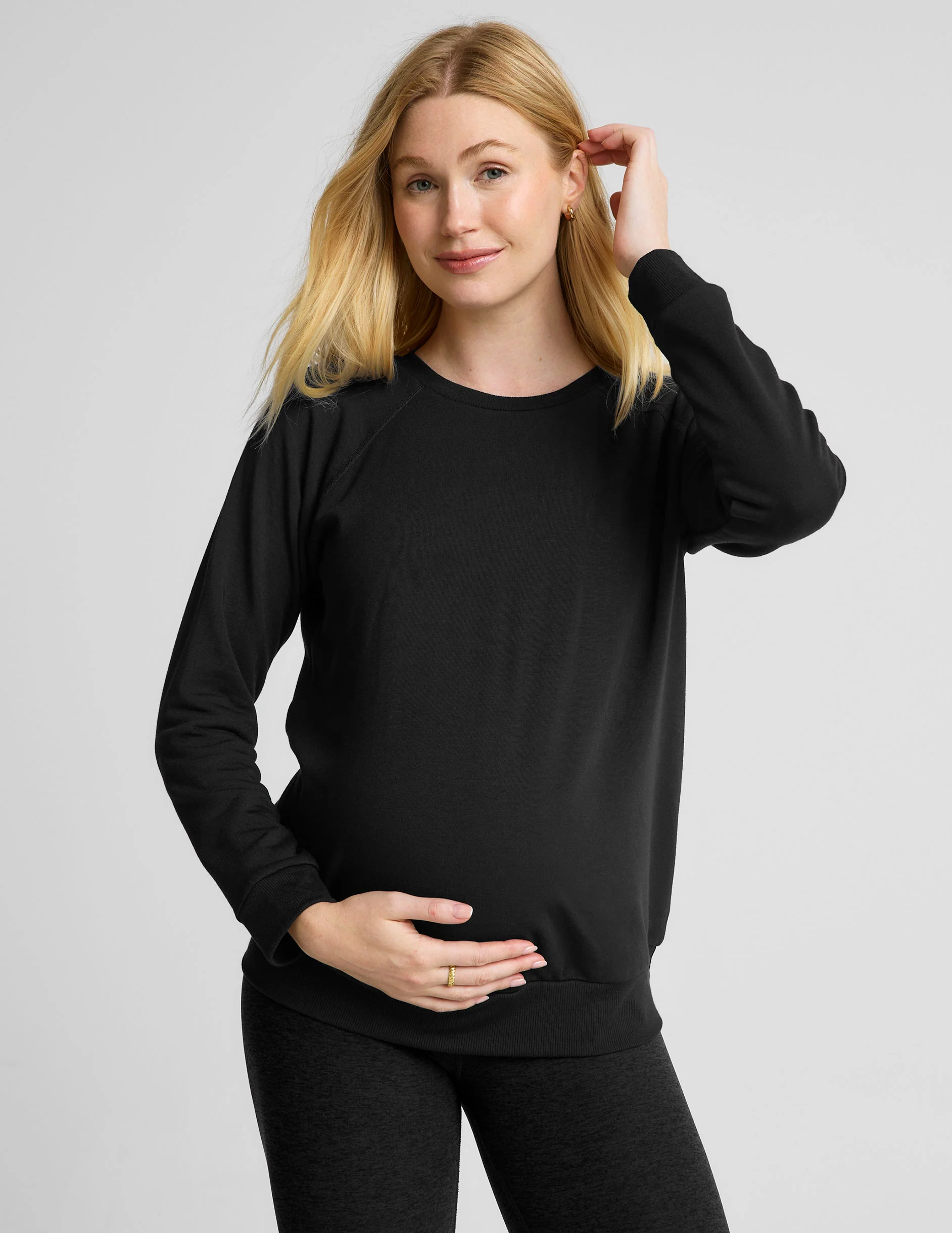 Favorite Raglan Maternity Pullover - Onhollan