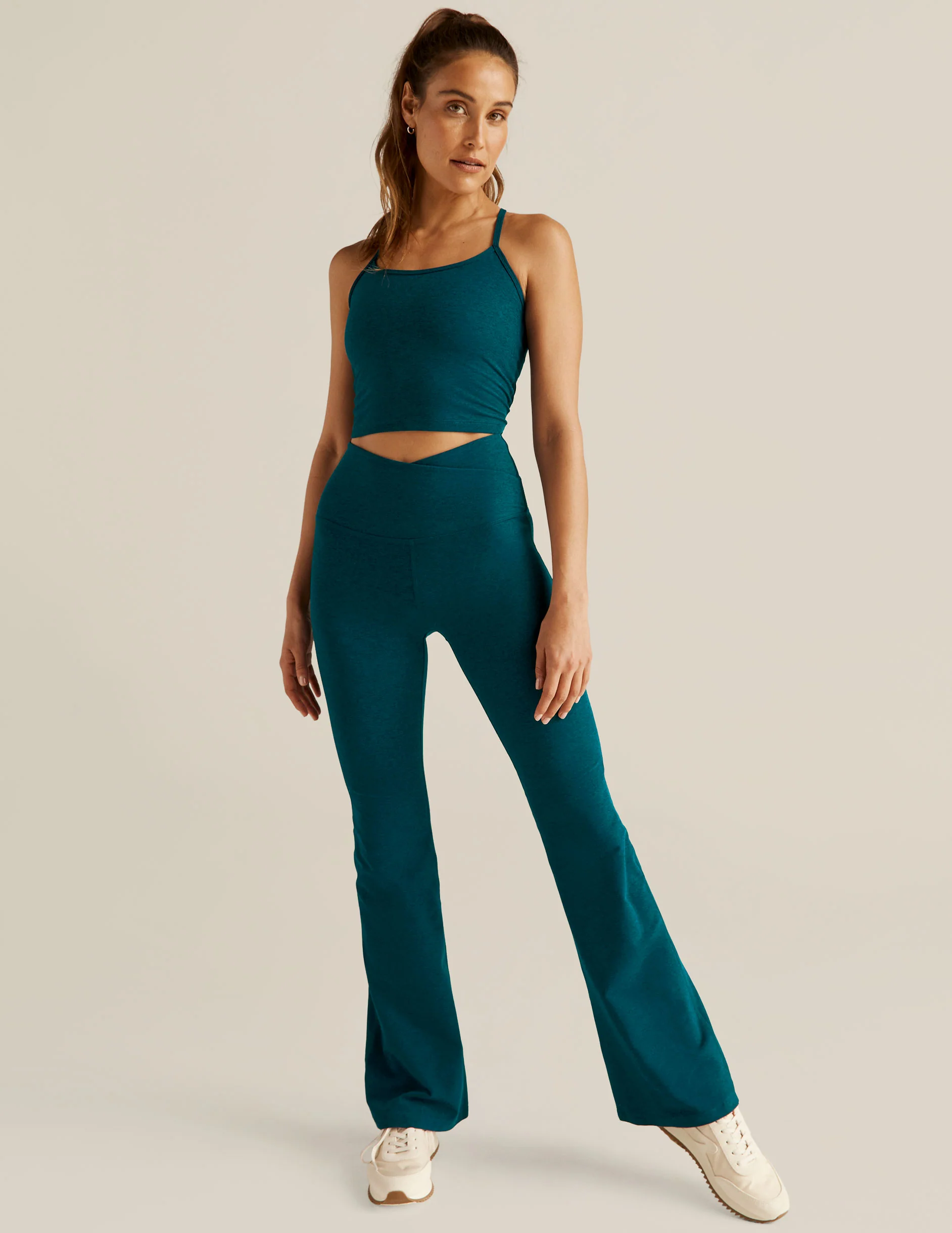 Spacedye Slim Racerback Cropped Tank - Onhollan