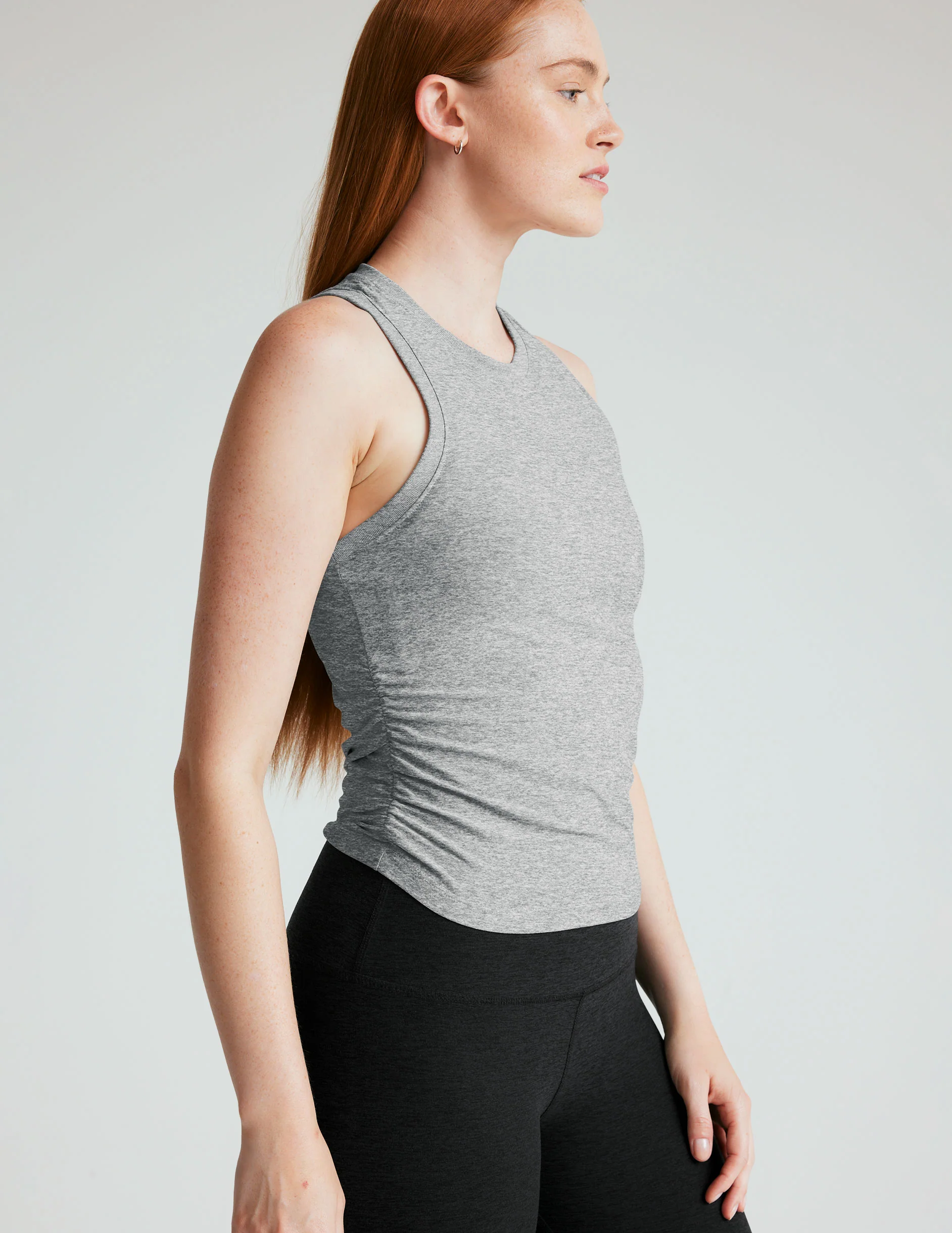 Featherweight Your Fit Shirred Tank - Onhollan