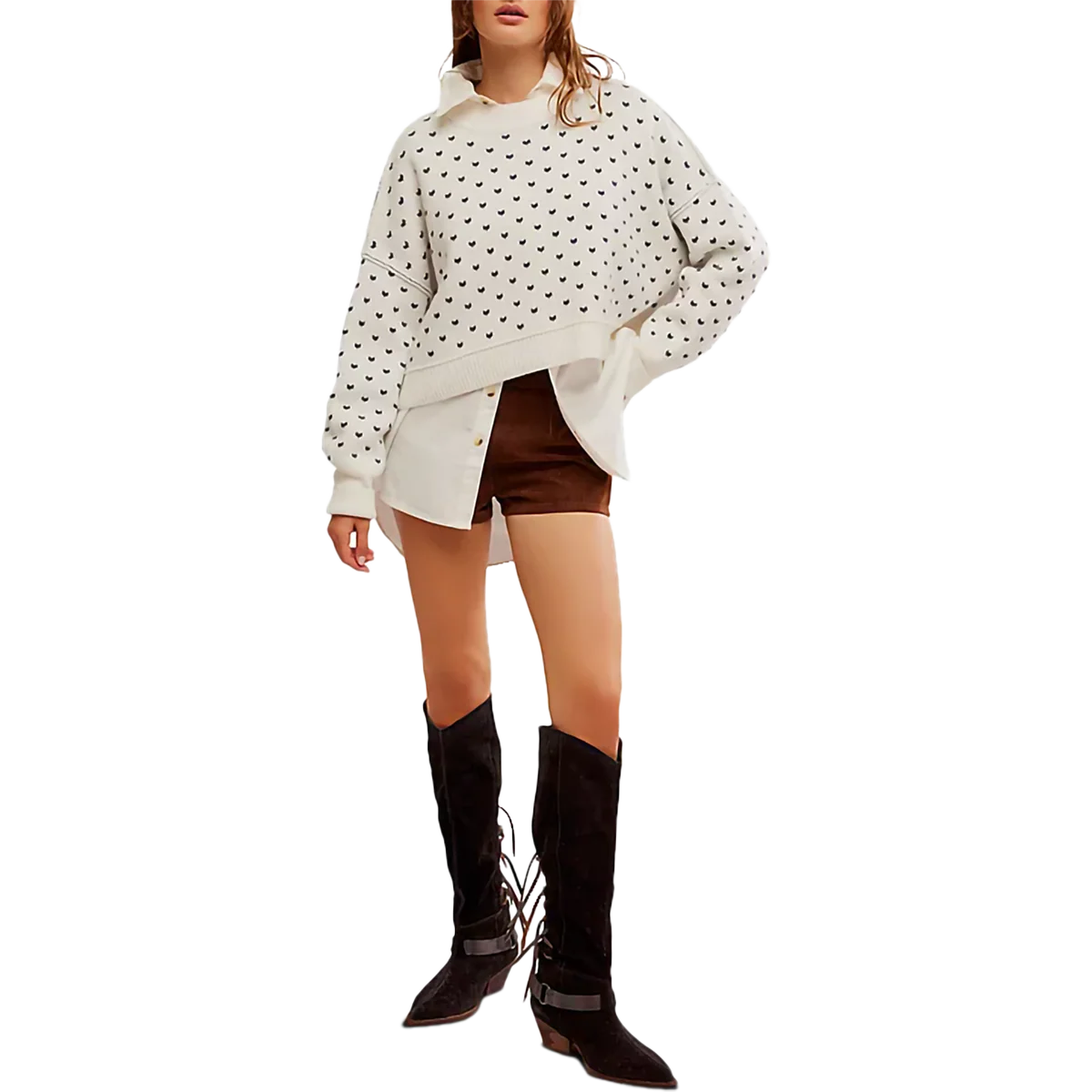 Women's Pattern Easy Street Crop - Onhollan