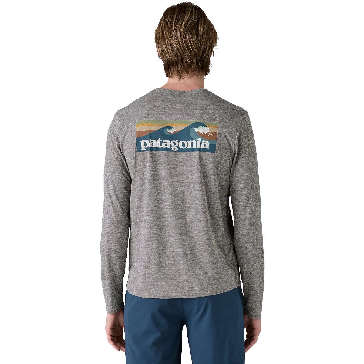 Men's Long-Sleeved Capilene Cool Daily Graphic Shirt - Waters - Onhollan