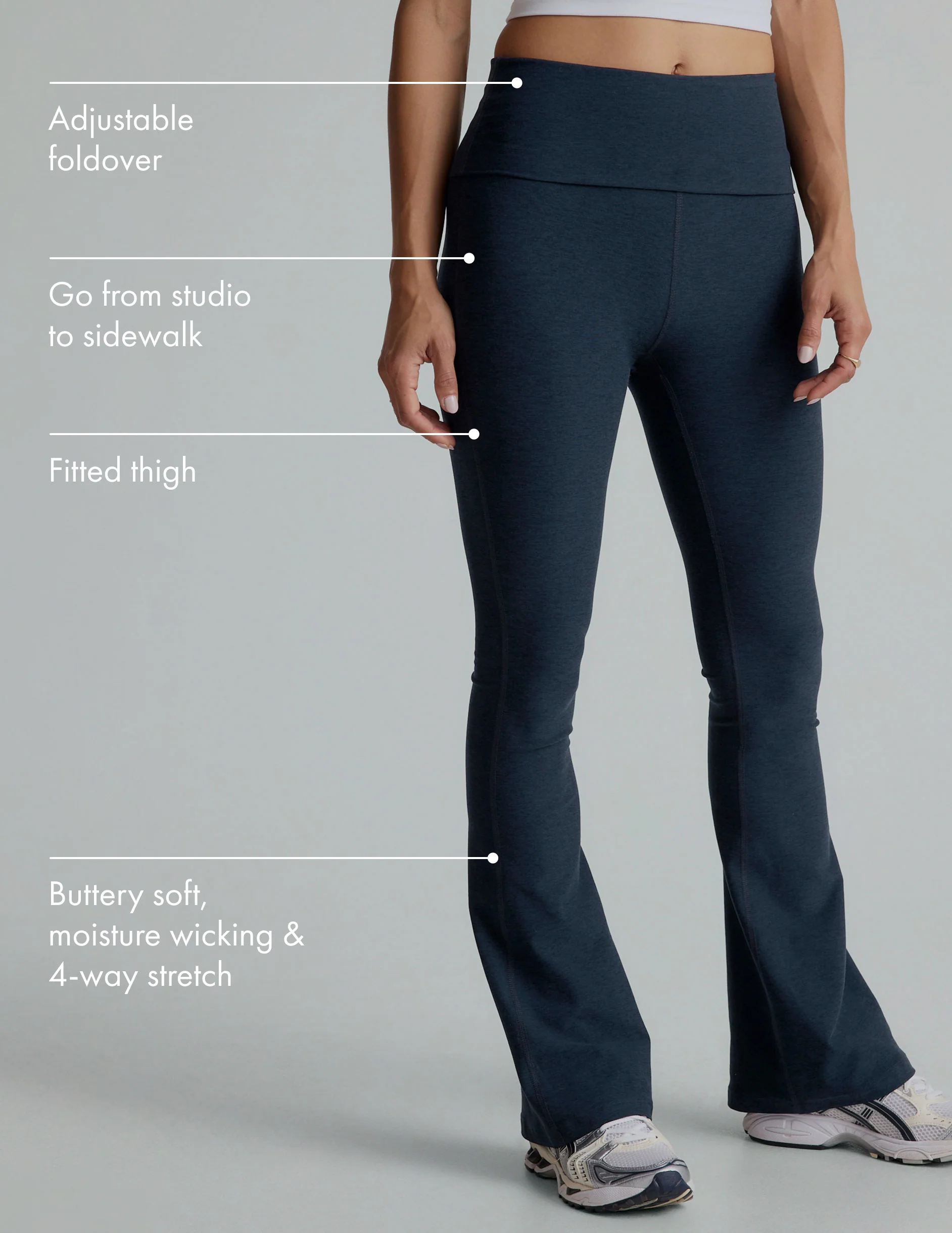 Spacedye Foldover Bootcut Pant - Onhollan