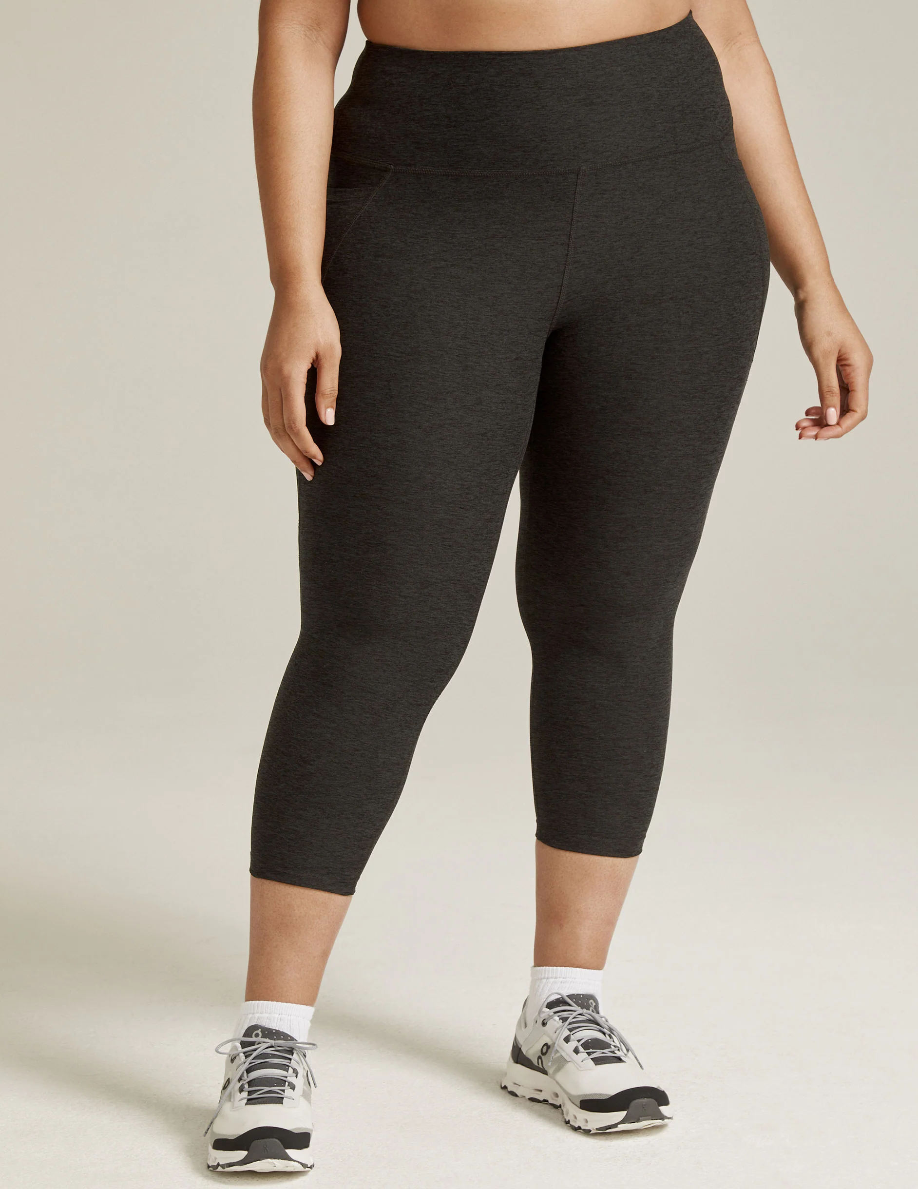 Spacedye Out Of Pocket High Waisted Capri Legging - Onhollan