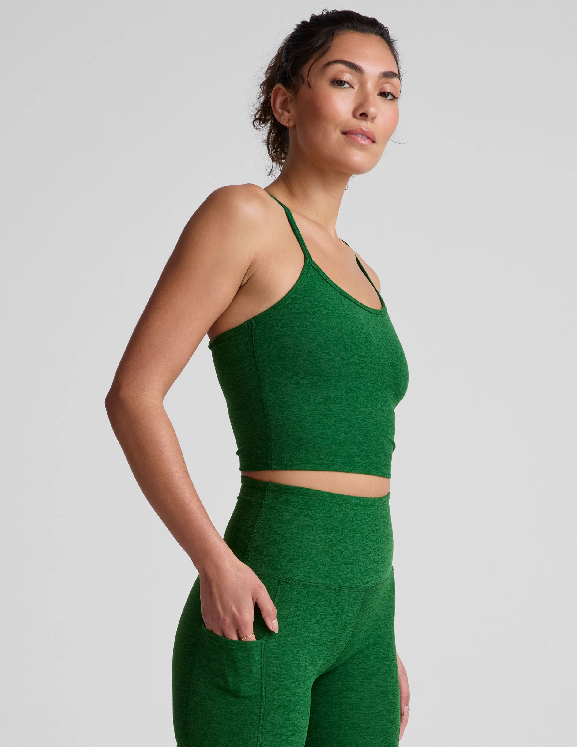 Spacedye Slim Racerback Cropped Tank - Onhollan