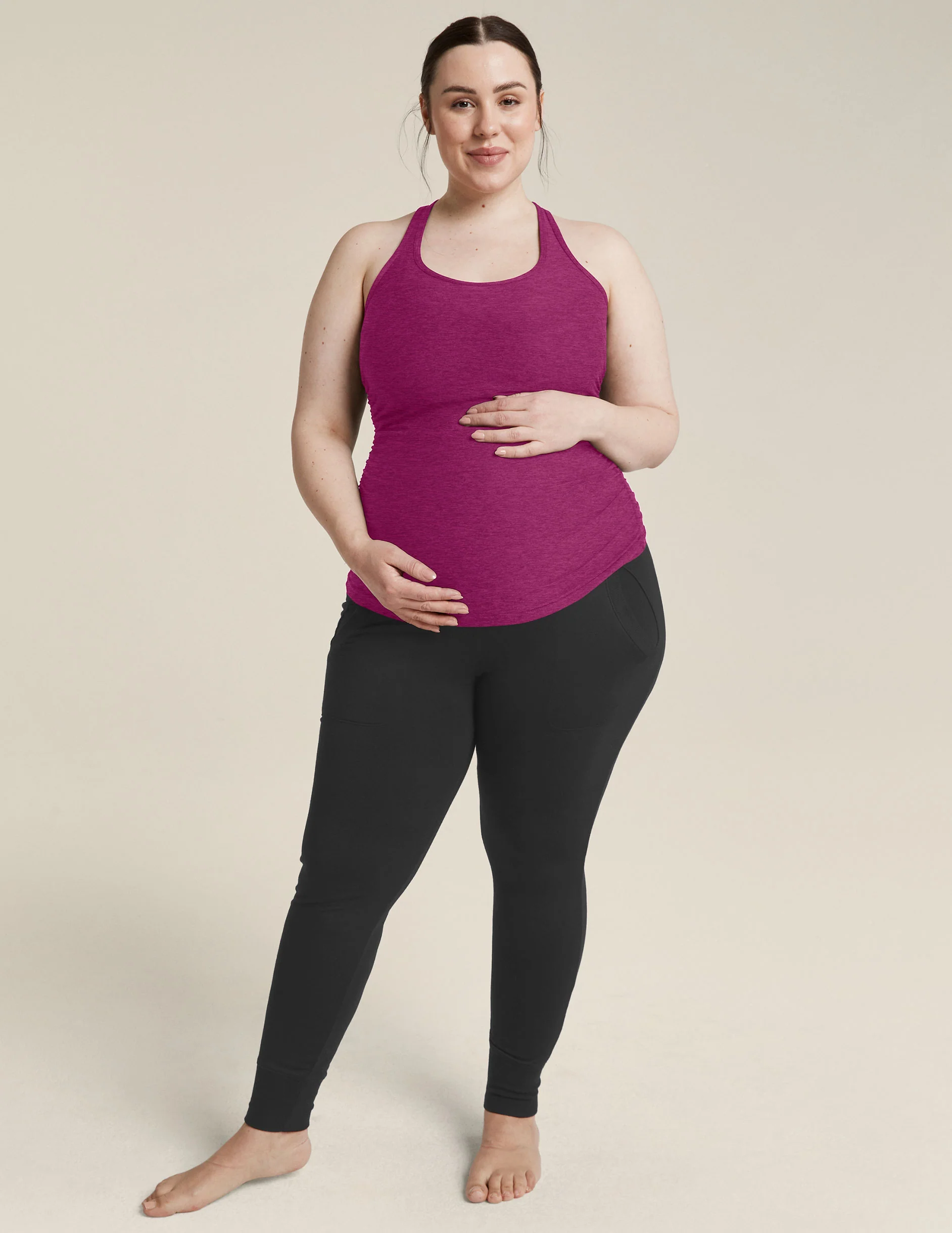 Featherweight Let It Grow Racerback Maternity Tank - Onhollan