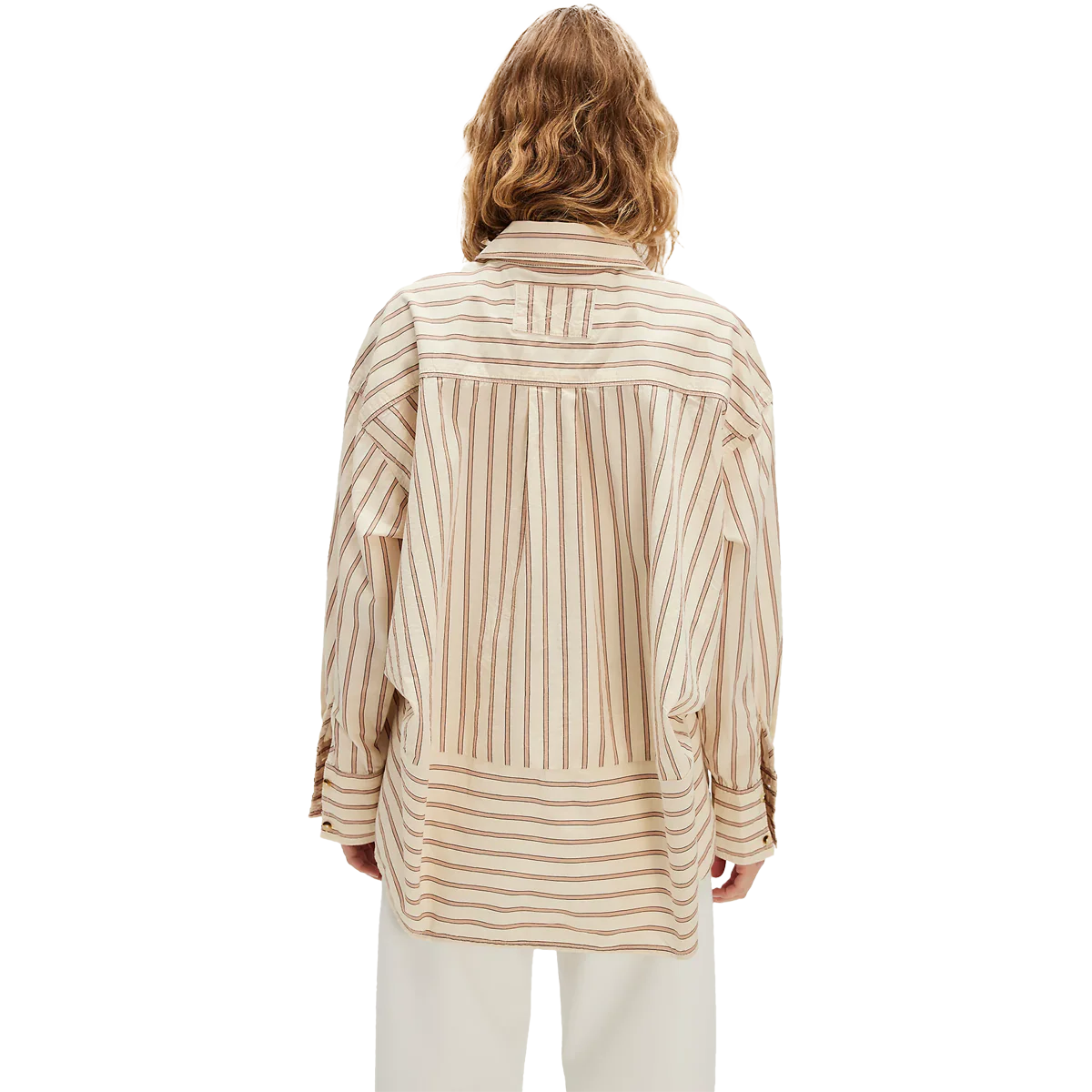 Women's Striped Varsity Vibes Shirt - Onhollan