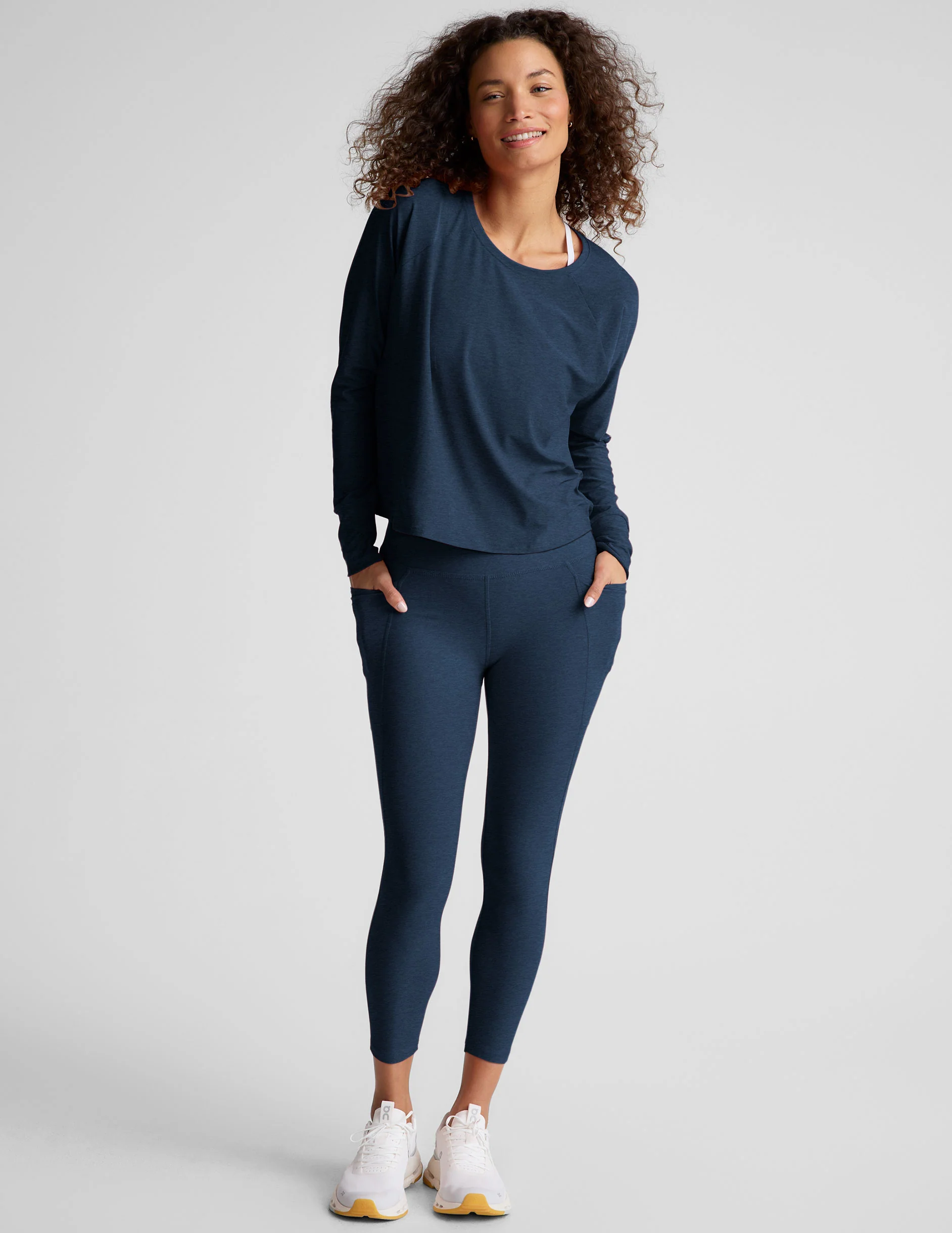 Spacedye Out Of Pocket High Waisted Capri Legging - Onhollan