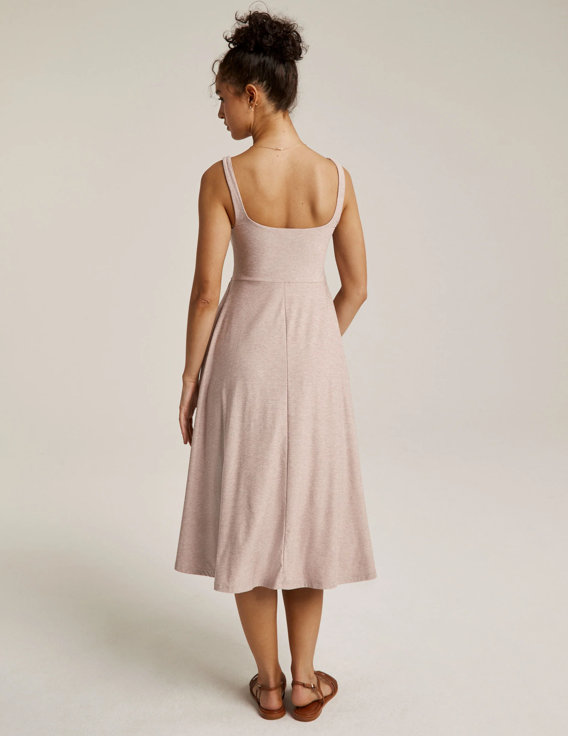 Featherweight At The Ready Square Neck Dress - Onhollan