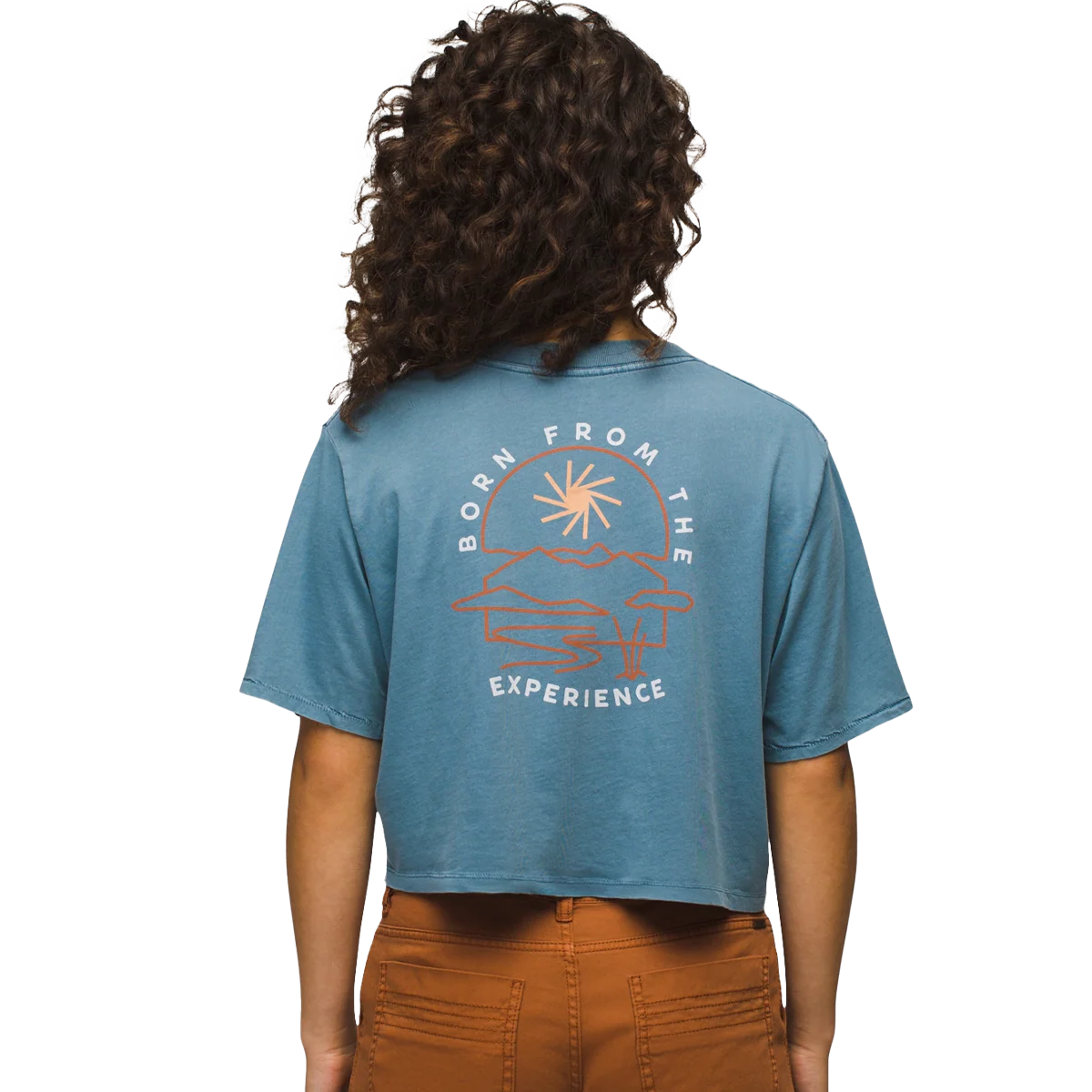 Women's Everyday Vintage-Washed Graphic Cropped Tee - Onhollan