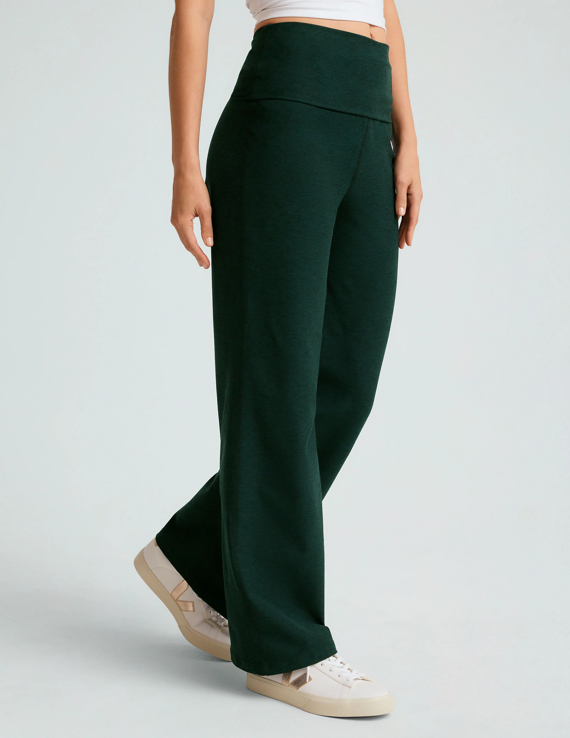 Spacedye Foldover Wide Leg Pant - Onhollan