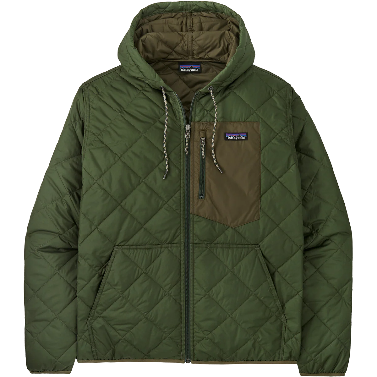 Men's Diamond Quilt Bomber Hoody - Onhollan