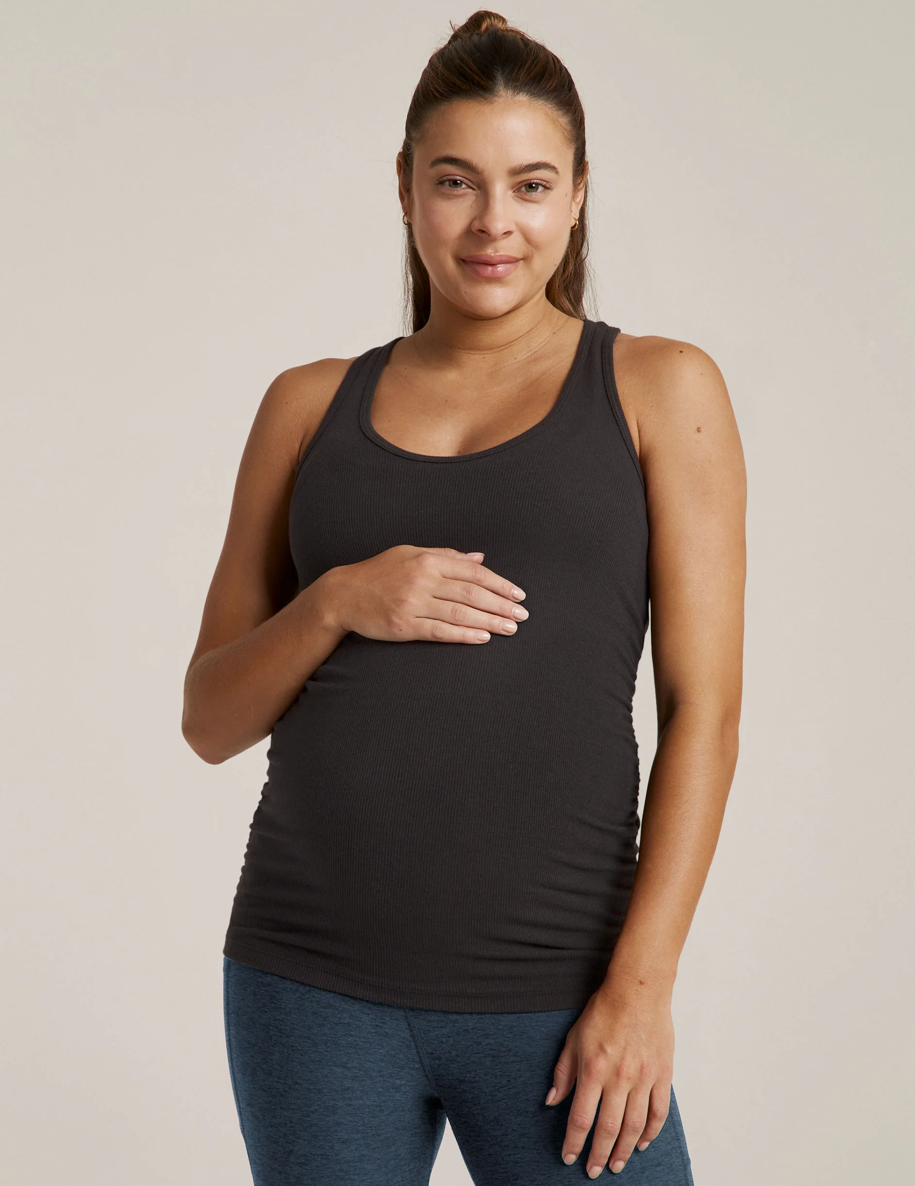 In A Cinch Low V Maternity Tank - Onhollan